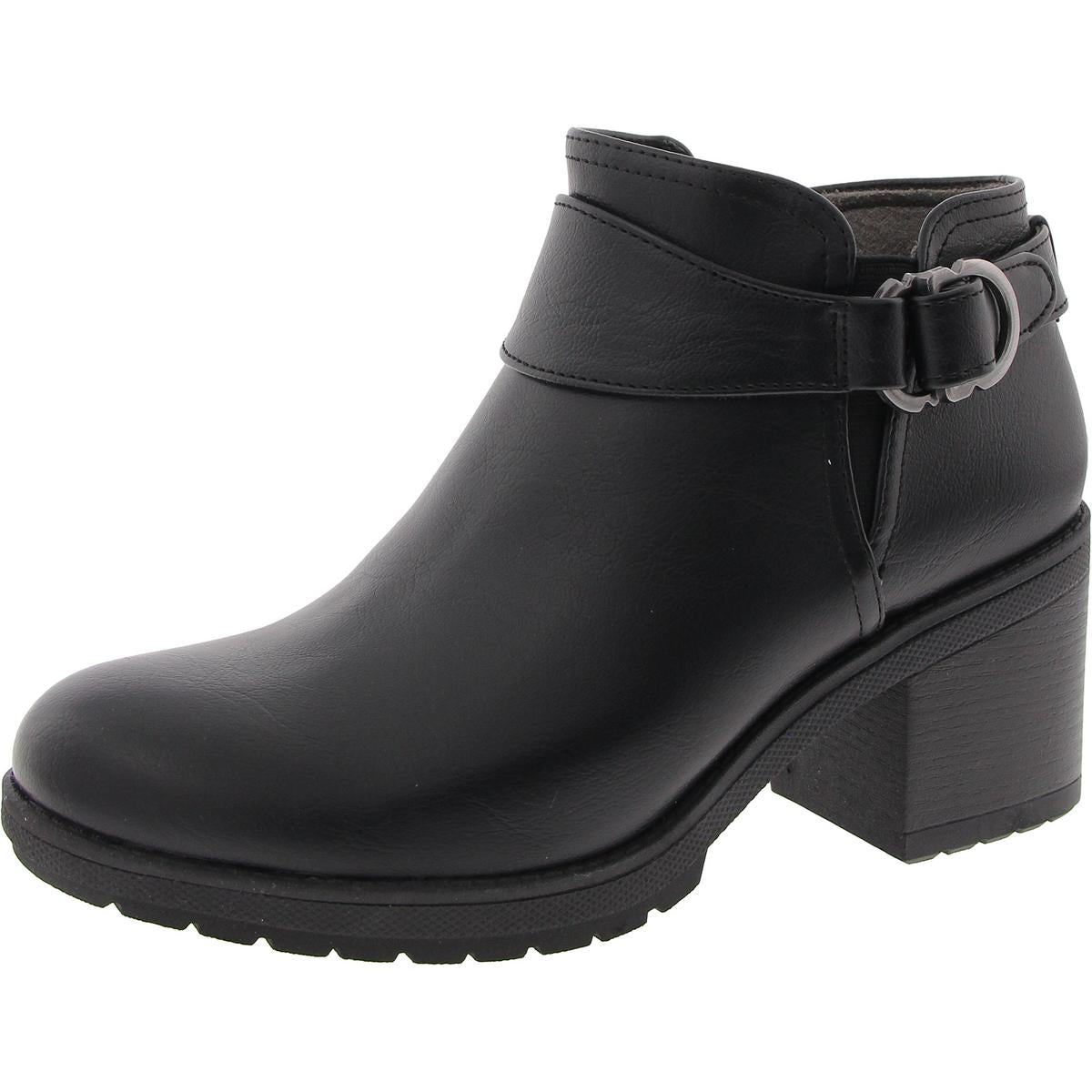 Prue Schnalle Kunstleder Booties
