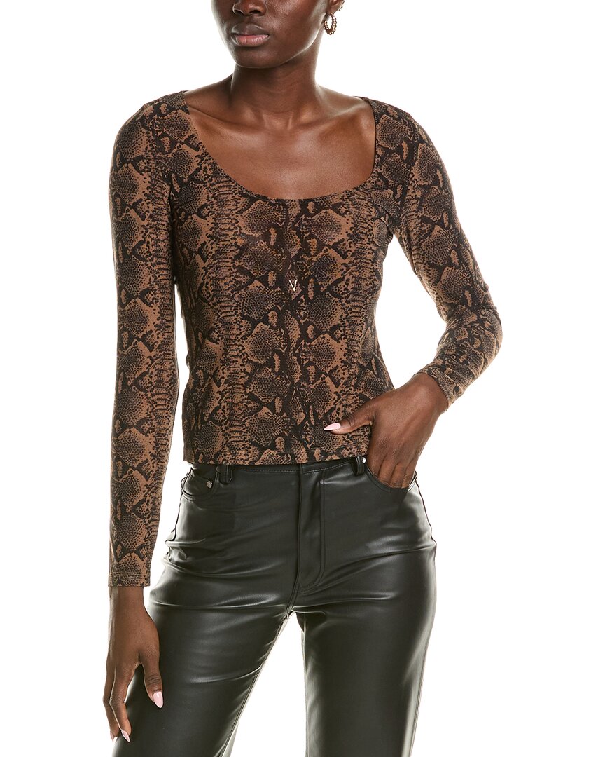 Alice + olivia Delaina Scoop Top