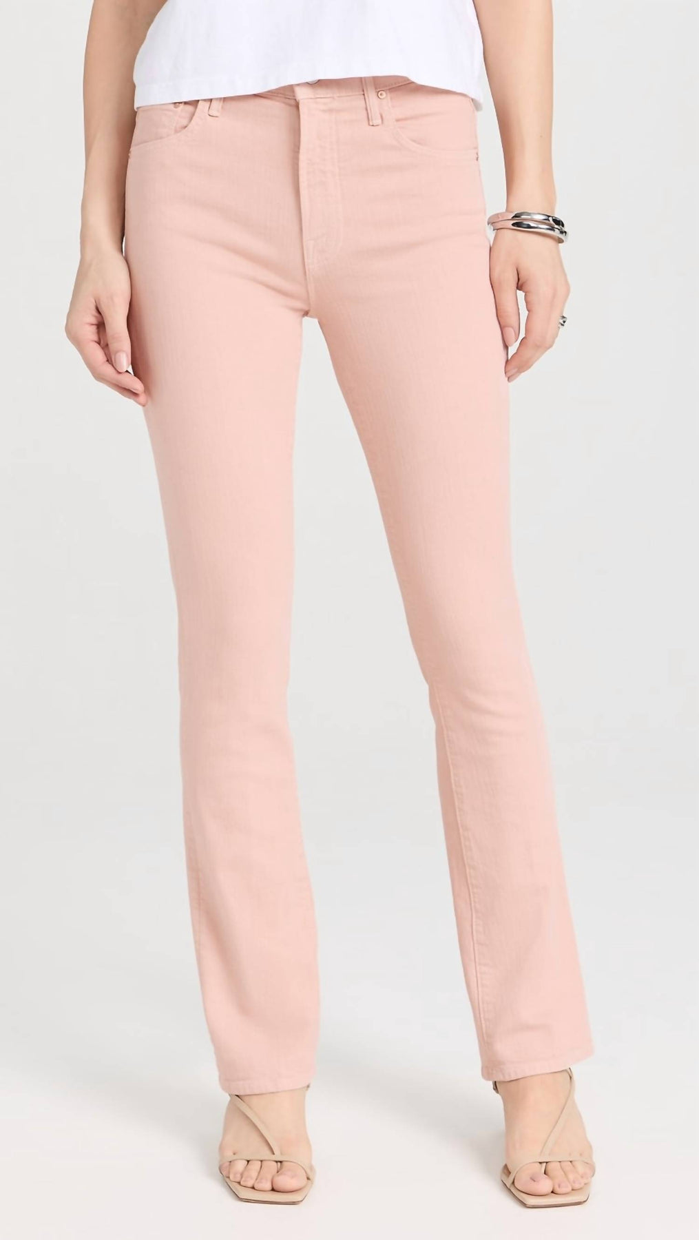 Insider Hover Straight Jeans im Pfirsich-Parfait