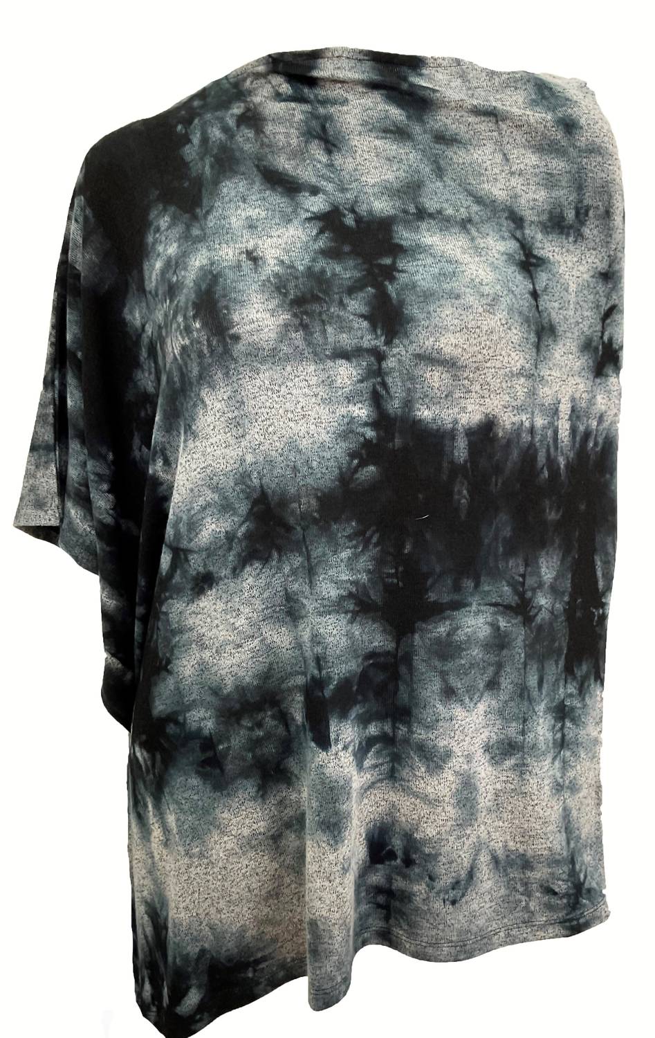 Marmor waschen asymmetrischer Poncho aus Carbon