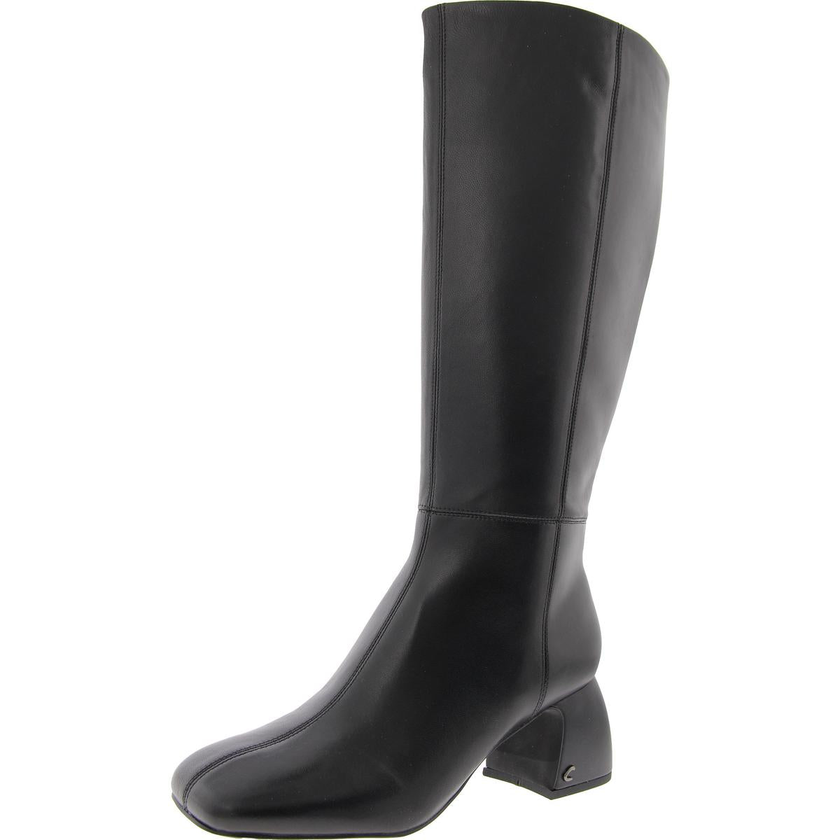 Oaklyn breite Kalbsleder Kniehohe Stiefel