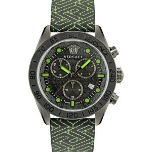 Greca Dome Chrono Armbanduhr aus Leder