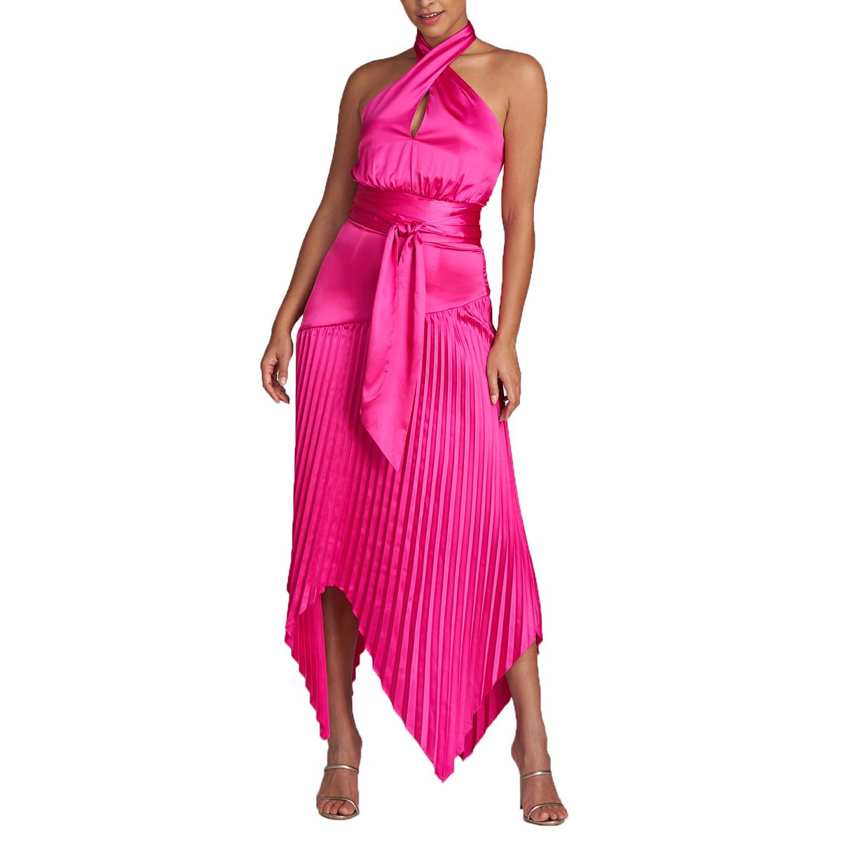 Asymmetrisches Recycled Neckholder Kleid