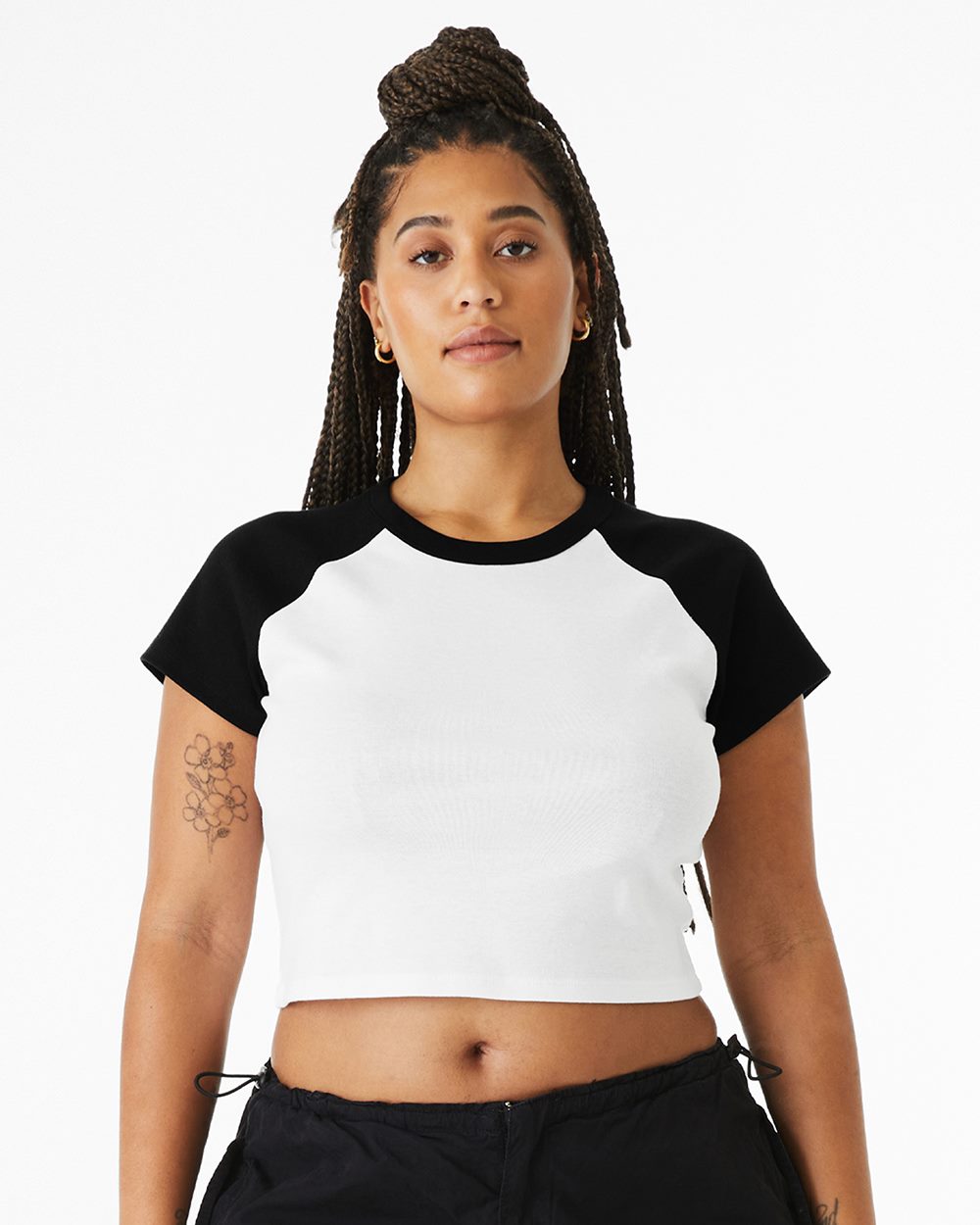 BELLA + CANVAS Damen Micro Rib Raglan Baby T-Shirt BC1201