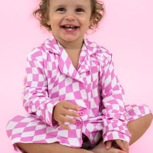 BUBBLEGUM WAVY CHECKERS Mädchen s Traumkleid