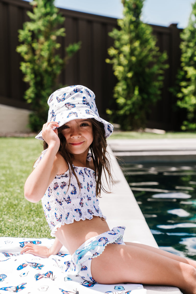 TATUM'S FREEDOM FLYERS DREAM SMOCKED TANKINI ZWEI STÜCK SWIMSUIT