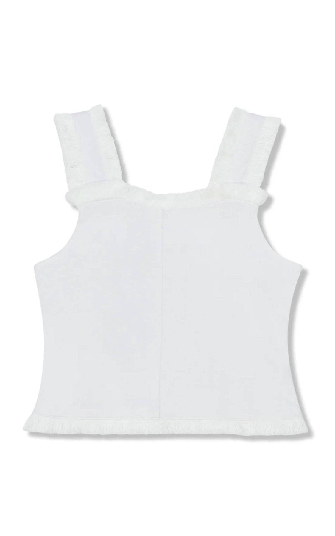 Mädchen Fringe Top Top in weiß