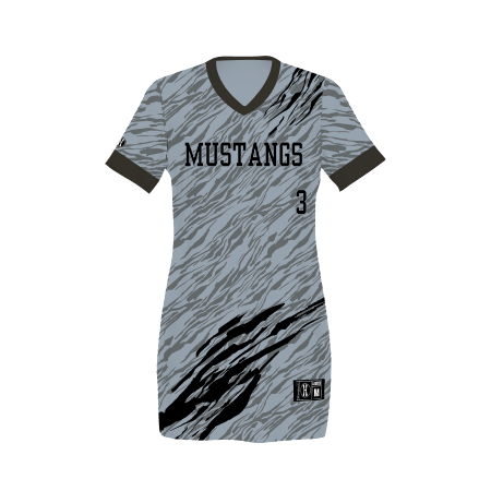 Holloway Damen Freestyle Sublimated leicht wendbar V-Ausschnitt Softball Jersey