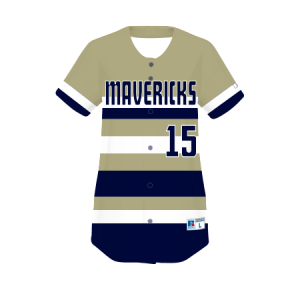 Russell Freestyle Sublimiertes Softball-Trikot mit vollem Knopf