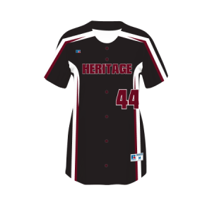Russell Sublimated Imitat Softball Jersey mit durchgehendem Knopf