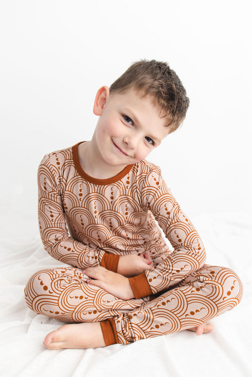 Copper Crescents Langarm PJ's