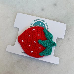 Häkeln Erdbeere Haarspangen