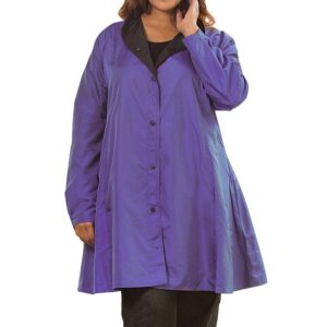 Mel wendbar Regenjacke – plus Größe in Auberginen