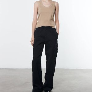 Weich Touch Cargo Hose in Schwarz