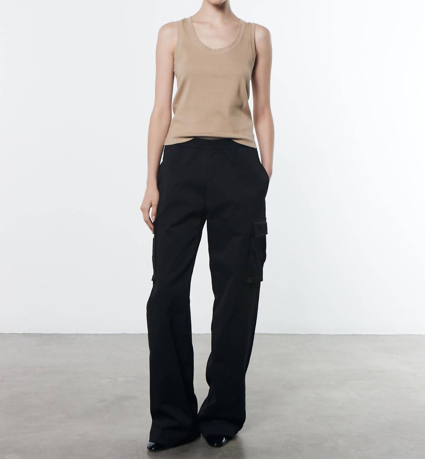Weich Touch Cargo Hose in Schwarz