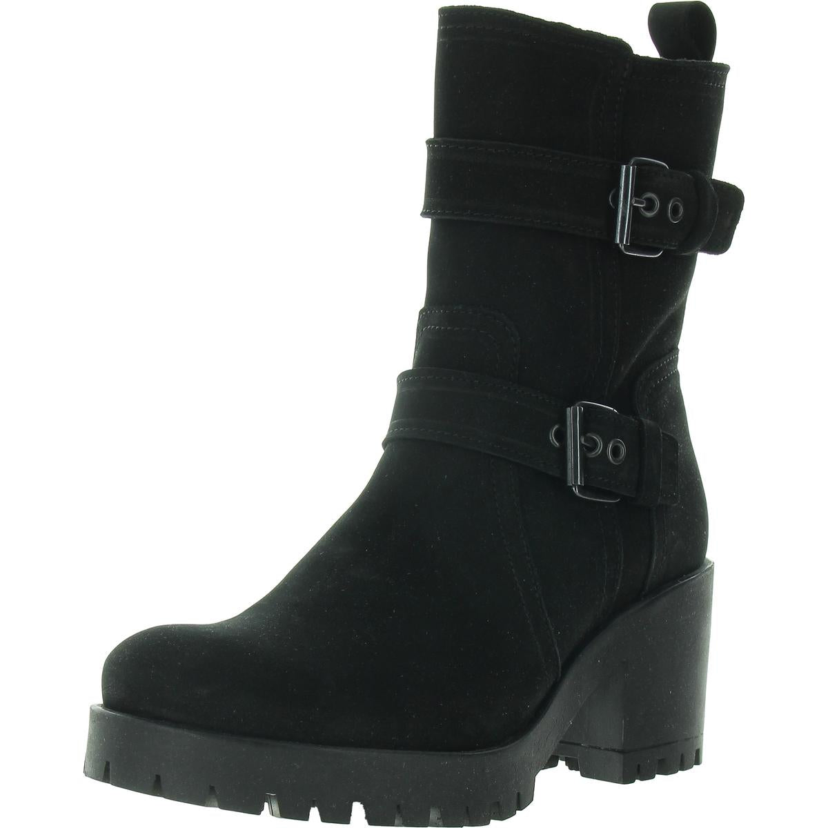 Bedford Reißverschluss Nubuck Mid-Kalb Stiefel