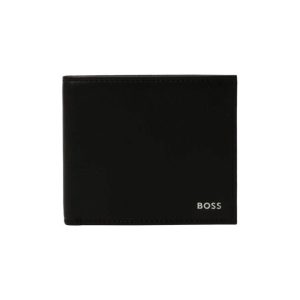 Hugo Boss Herren Randy 8 Kartenetui Leder Geldbörse, schwarz