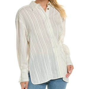 Rebecca Taylor Rumpled Stripe Hemd