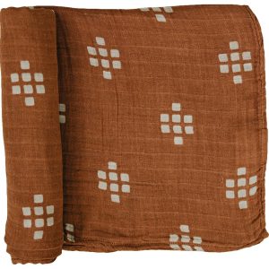 Kastanientextilien muslin swaddle Decke