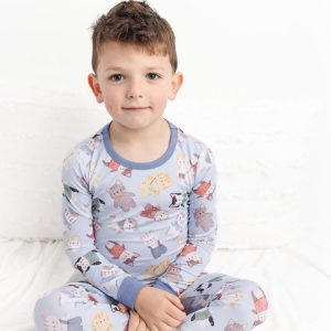 Whiskers (blau) Langarm PJ's