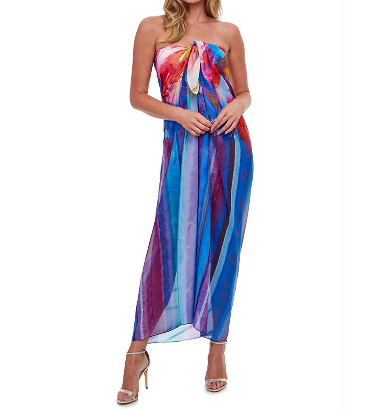 Volle Länge Pareo Cover Up In Got Italienisch Sommer
