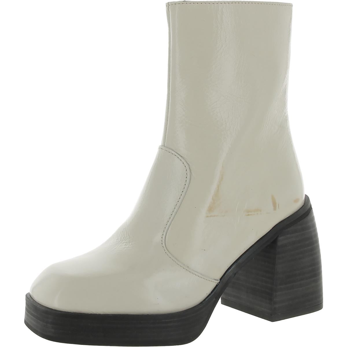 Rubin Shine Stiefeletten aus Lackleder mit Absatz