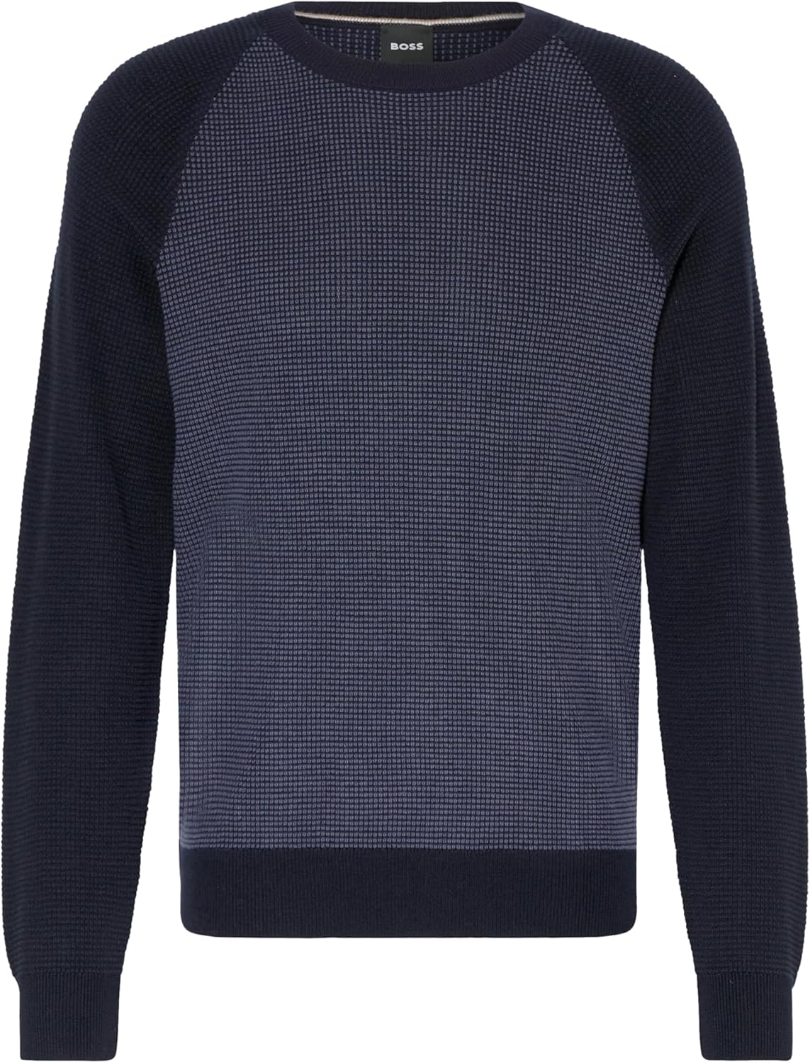 Hugo Boss Herren Dairon Wollpullover mit Rundhalsausschnitt, Dunkelblau