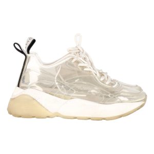 Stella McCartney Eclypse Clear Stämmige Sneaker aus weißem PVC