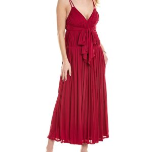 Rebecca Taylor geraffte Maxikleid 7287554441276