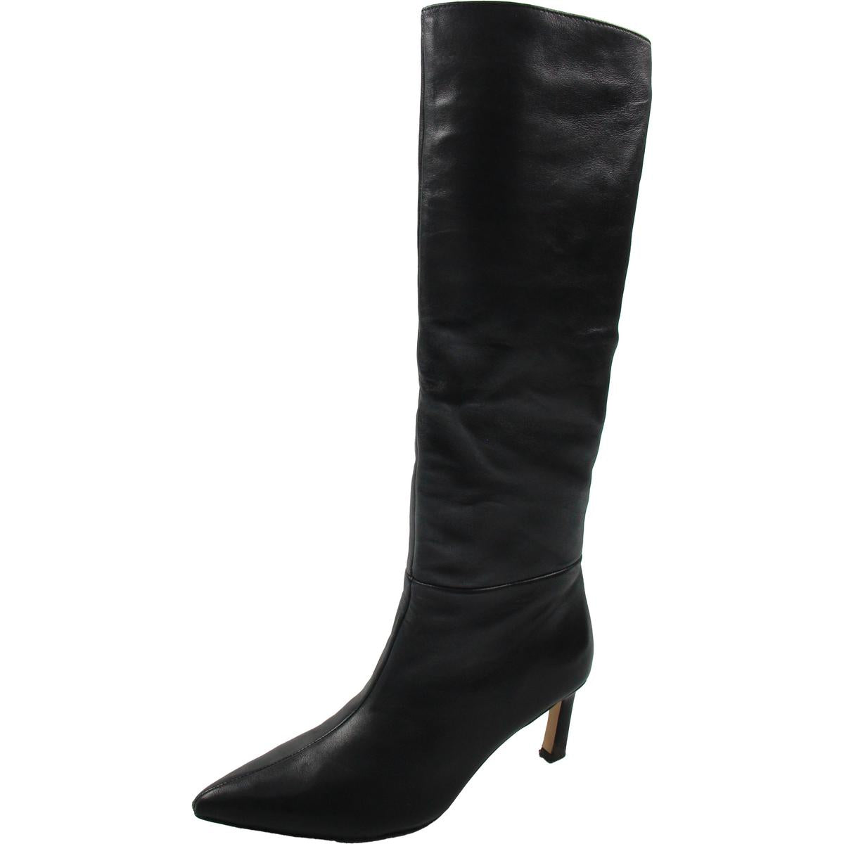 Lorthey Leder Zehenspitzen Kniehohe Stiefel