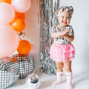 DISCO BIRTHDAY Mädchen Traum Tutu Body Kleid