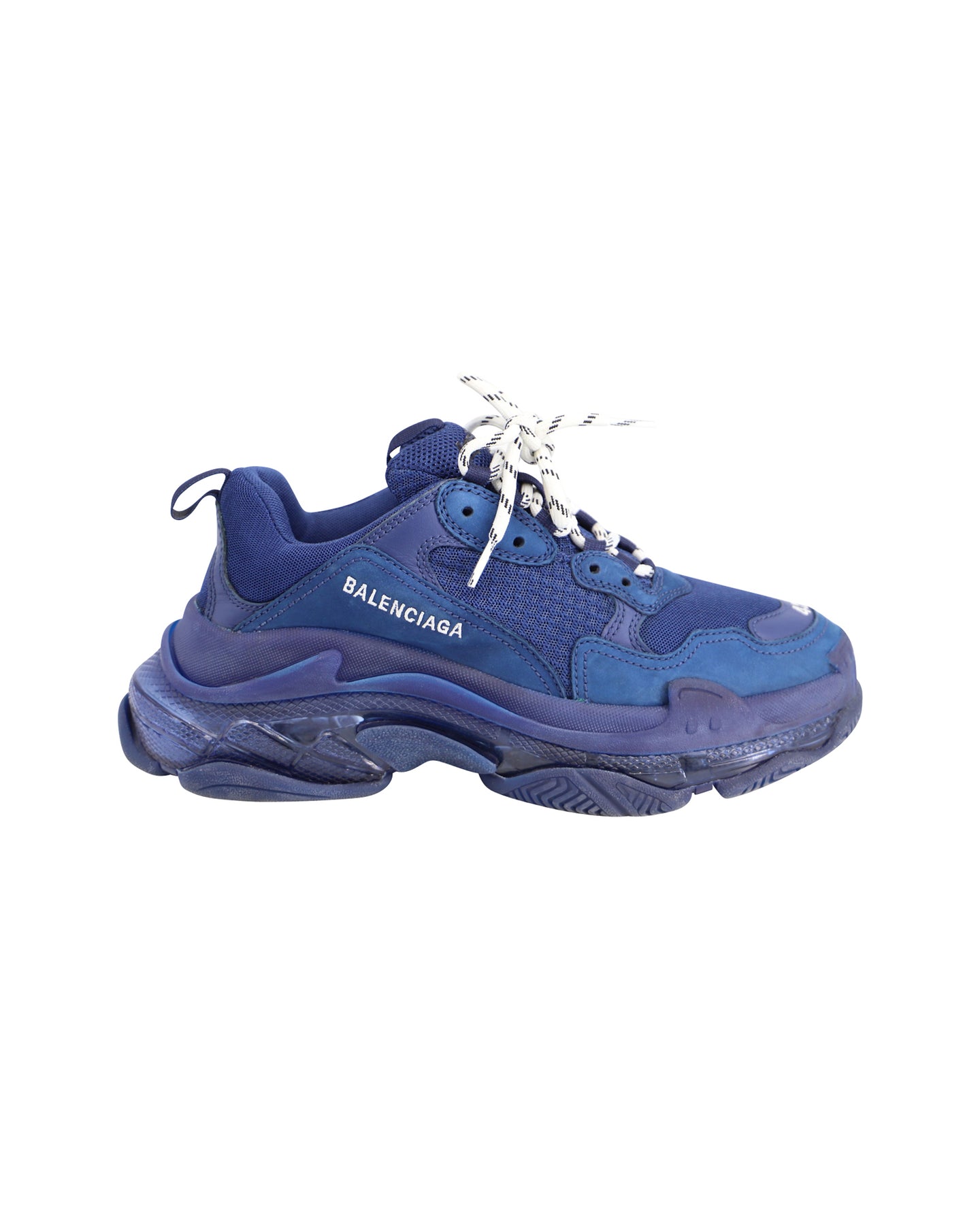 Balenciaga Dreifach Sneaker aus Polyurethan in Marineblau