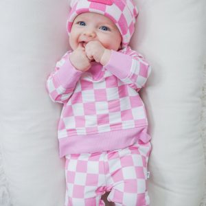 BUBBLEGUM CHECKERS DREAM PULLOVER