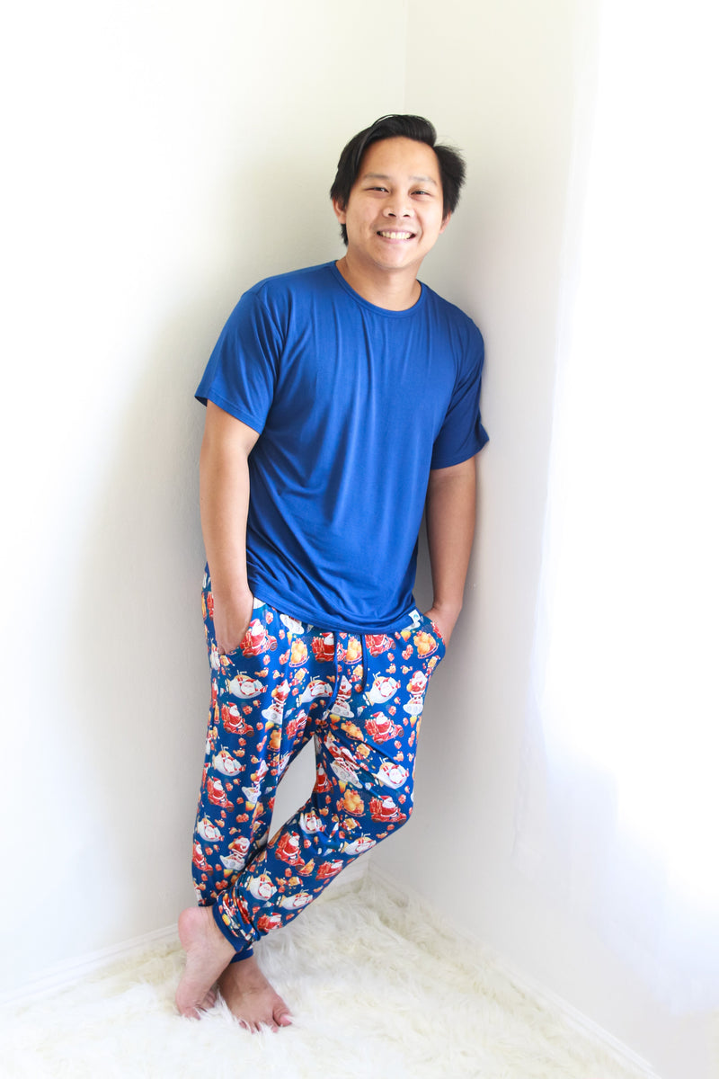 Tis the Sea-Sun (Santa) Herren Kurzarm Jogger Set