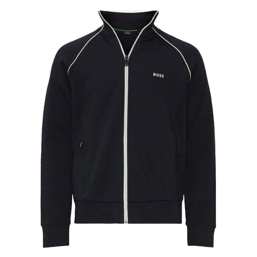 Hugo Boss Herren Skaz 1 durchgehender Reißverschluss Sweatshirt, schwarz