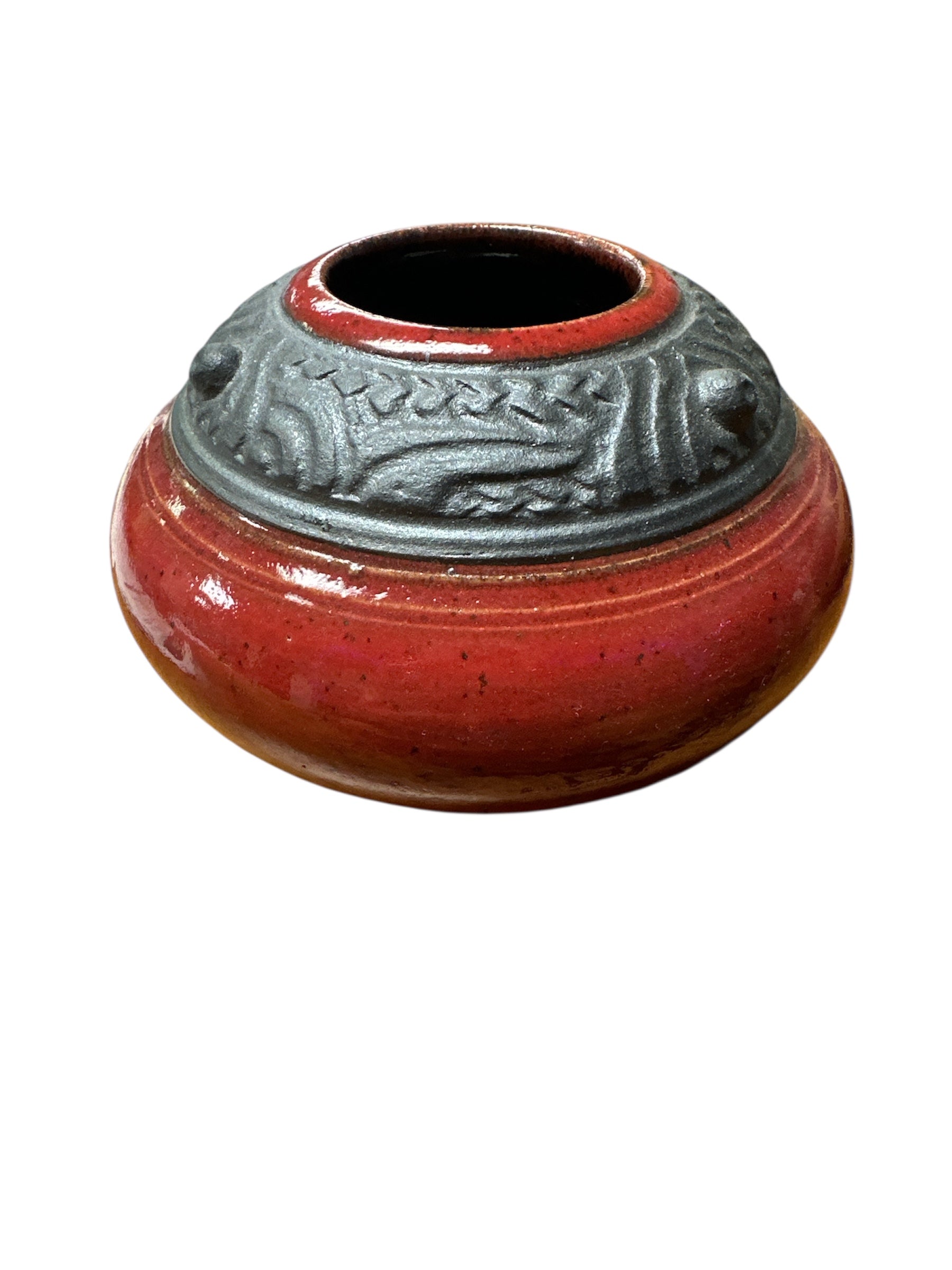 Kleine rote Vase