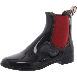 Mixed Media Rubber Chelsea Stiefel