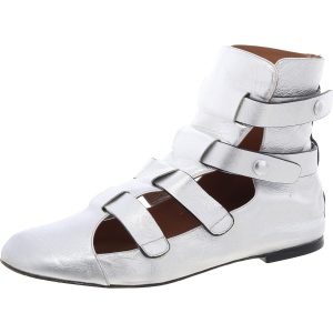 Strappy Stiefeletten aus Leder