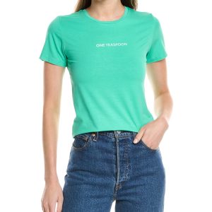 One Teaspoon Fitted Logo T-Shirt