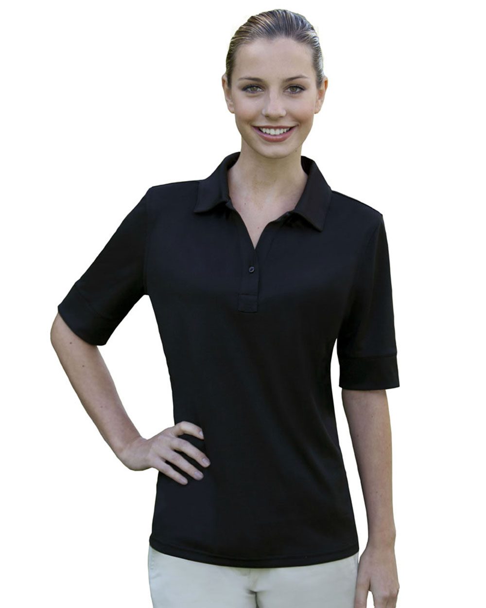 IZOD Solid Jersey Polo für Damen