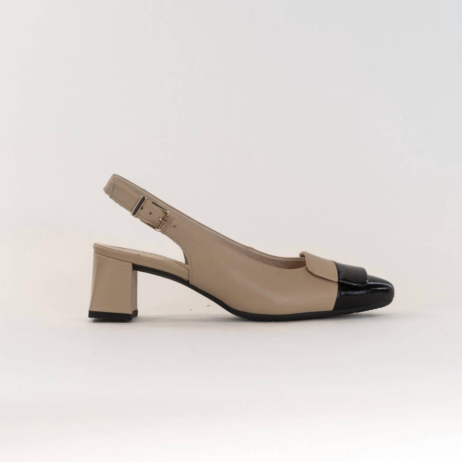 Damenschuhe in Beige/Schwarz