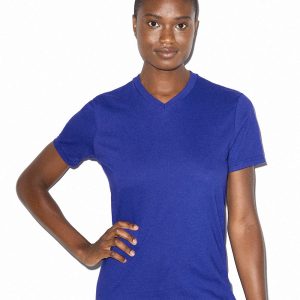 American Apparel DamenFine Jersey klassisch V-Ausschnitt T-Shirt