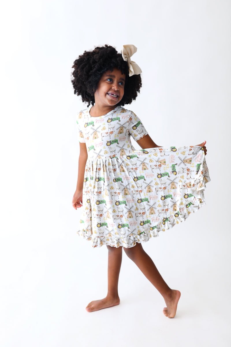 FARM LOVIN' DREAM Rüsche Kleid