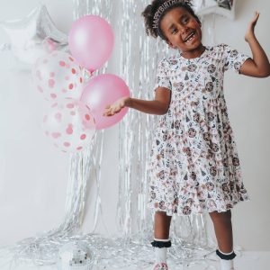 DISCO BIRTHDAY Mädchen Traum Rüschen Kleid