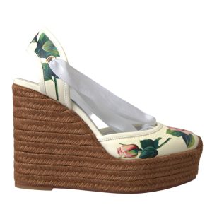 Dolce & Gabbana florale Keil Absätze Sandalen Damen Schuhe (vorherige)