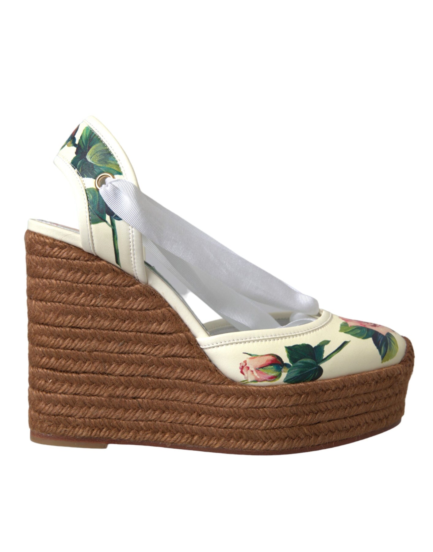 Dolce & Gabbana Mit Blumenmuster Keil Absatz Sandalen Damenschuhe (Pre-Owned)