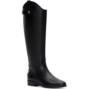 Aleah Reißverschluss Leder Kniehohe Stiefel