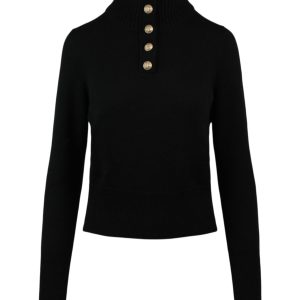 Trichter Hals Kaschmir Pullover
