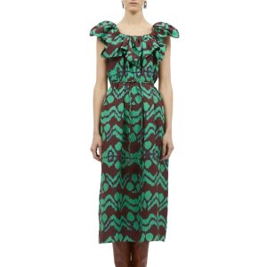 Anora Midikleid in Malachitgrün