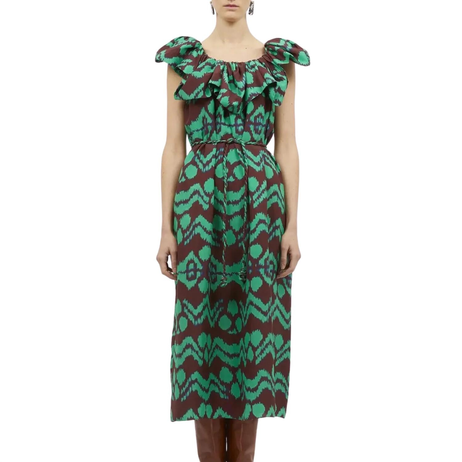 Anora Midikleid in Malachitgrün
